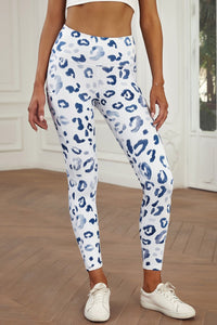 Wild Style Leggings - Pocketed Blue Leopard Print