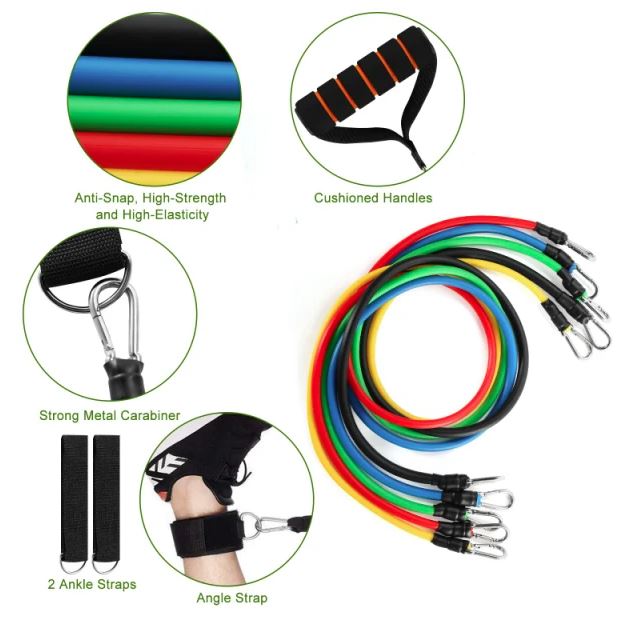 Exercise Band Set - 11 Piece