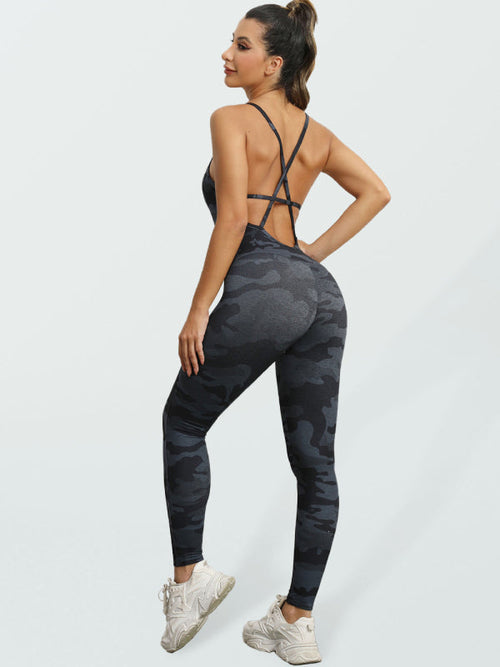 Backless Yoga & Fitness Jumpsuit