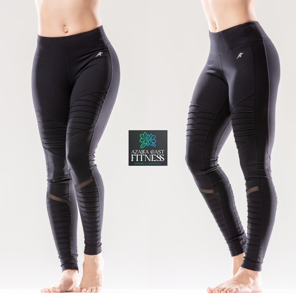 Athletic Low-Waisted Ribbed Leggings