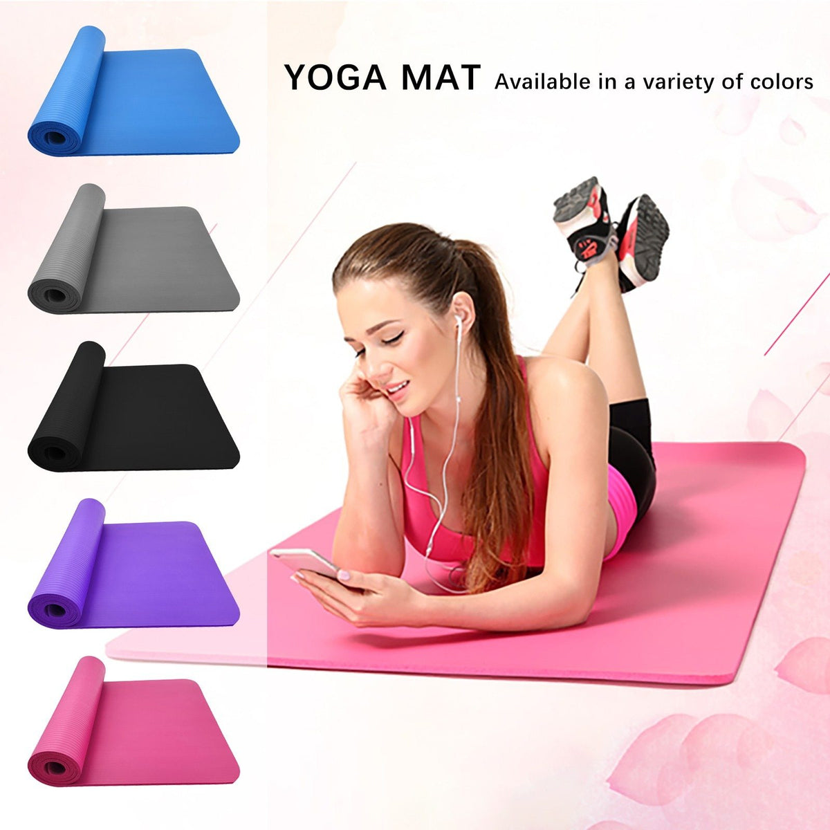 Large Yoga/Fitness Mat 72" x 23.5"