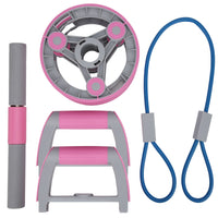 Multifunction Abdominal Wheel/ Push-up Trainer with Strap